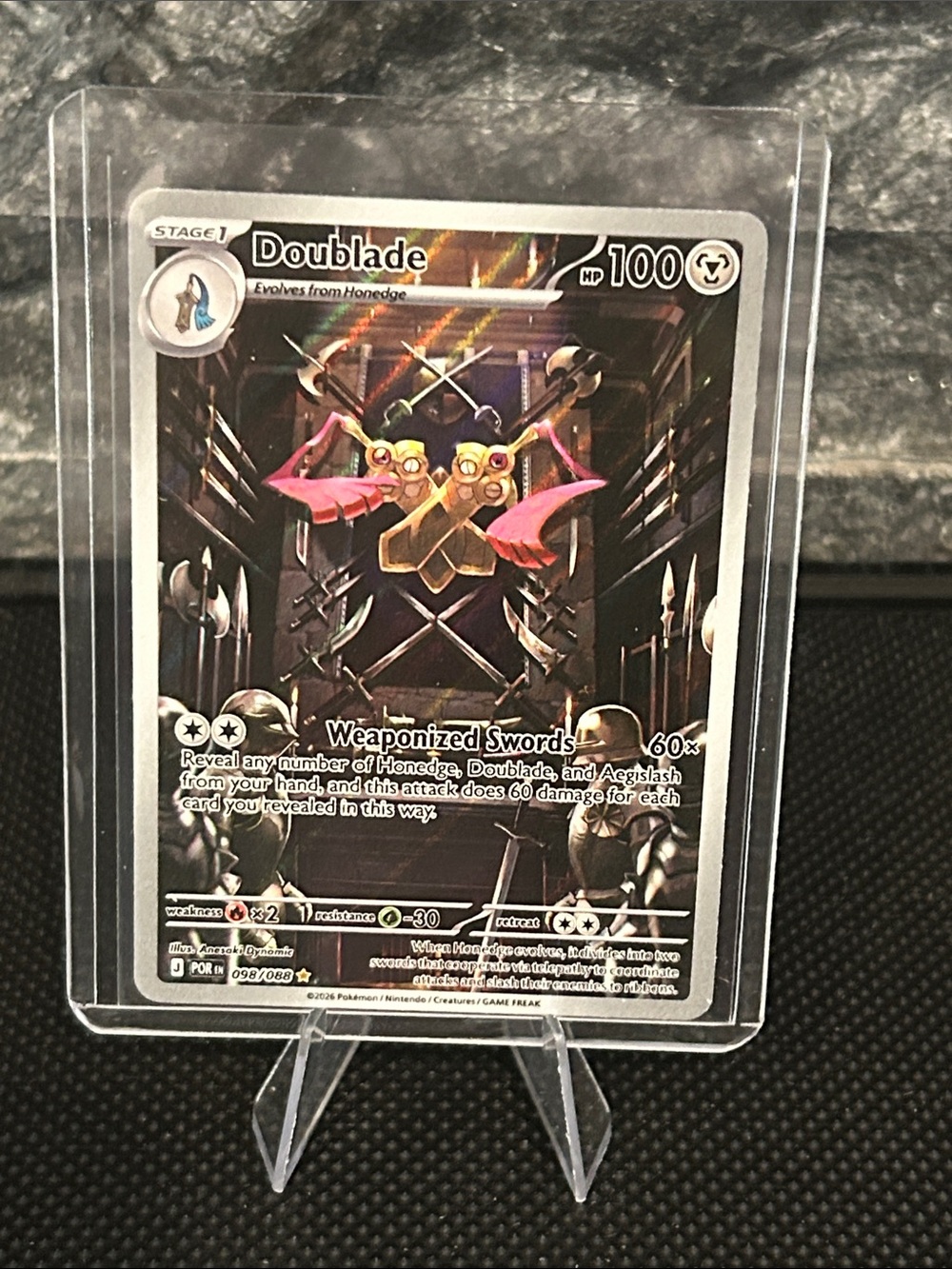 Pokemon Doublade 098/088 Illustration Rare Holo from Perfect Order Set